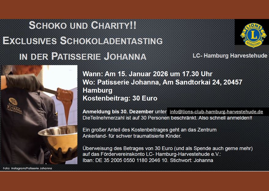 Einladung Schoko und Charity